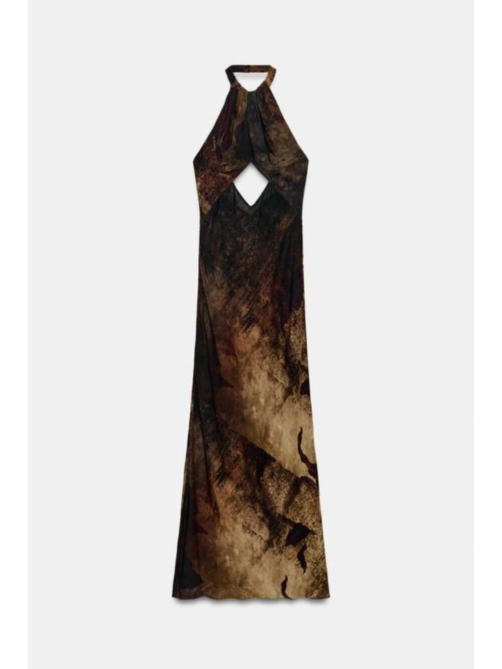 ZARA ZW COLLECTION PRINTED HALTER NECK DRESS 9046/838/330 - Picture 9 of 9